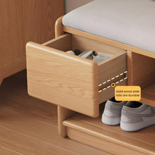Load image into Gallery viewer, Oak Elegance Shoe Rack Bench - Mr Nanyang