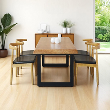 Load image into Gallery viewer, Solid Wood Dining Table with Live Edge - Mr Nanyang