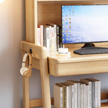 Load image into Gallery viewer, Solid Wood StudyTable with Shelves-Drawers - Mr Nanyang