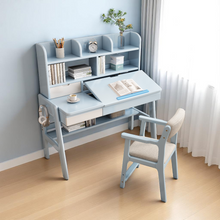 Load image into Gallery viewer, Height-Adjustable Study Table with Bookshelf & Tilting Desktop - Mr Nanyang