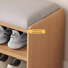Load image into Gallery viewer, Oak Elegance Shoe Rack Bench - Mr Nanyang