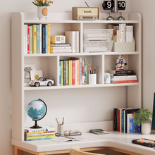 Load image into Gallery viewer, L-Shaped Solid Wood Study Table with Bookshelf for Students & Home Office - Mr Nanyang