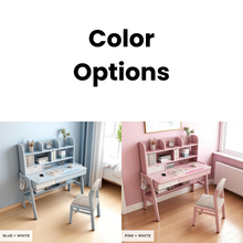 Load image into Gallery viewer, Height-Adjustable Study Table with Bookshelf & Tilting Desktop - Mr Nanyang