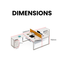 Load image into Gallery viewer, Metropolitan Modular Office Desk Workstations - Mr Nanyang