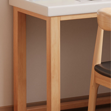 Load image into Gallery viewer, L-Shaped Solid Wood Study Table with Bookshelf for Students & Home Office - Mr Nanyang