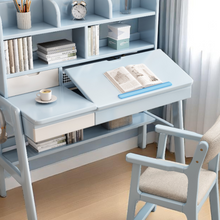 Load image into Gallery viewer, Height-Adjustable Study Table with Bookshelf & Tilting Desktop - Mr Nanyang