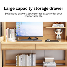 Load image into Gallery viewer, Solid Wood StudyTable with Shelves-Drawers - Mr Nanyang