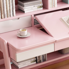 Load image into Gallery viewer, Height-Adjustable Study Table with Bookshelf & Tilting Desktop - Mr Nanyang