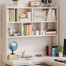 Load image into Gallery viewer, L-Shaped Solid Wood Study Table with Bookshelf for Students & Home Office - Mr Nanyang