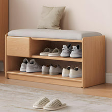 Load image into Gallery viewer, Oak Elegance Shoe Rack Bench - Mr Nanyang