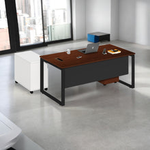 Load image into Gallery viewer, Contemporary Office Table with Side Cabinet - Mr Nanyang
