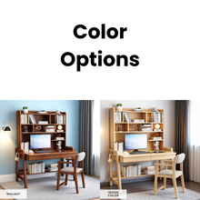 Load image into Gallery viewer, Solid Wood StudyTable with Shelves-Drawers - Mr Nanyang