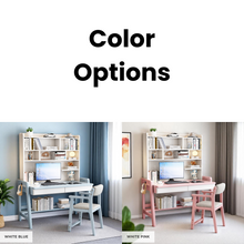 Load image into Gallery viewer, Solid Wood StudyTable with Shelves-Drawers - Mr Nanyang