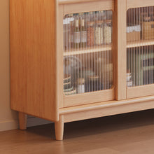 Load image into Gallery viewer, Scandinavian Solid Wood Compact Sideboard Cabinet