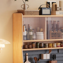 Load image into Gallery viewer, Scandinavian Solid Wood Compact Sideboard Cabinet