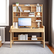 Load image into Gallery viewer, Solid Wood StudyTable with Shelves-Drawers - Mr Nanyang