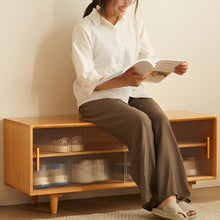 Load image into Gallery viewer, Beechwood Bench Shoe Cabinet Deluxe - Mr Nanyang