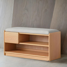 Load image into Gallery viewer, Oak Elegance Shoe Rack Bench - Mr Nanyang