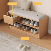 Load image into Gallery viewer, Oak Elegance Shoe Rack Bench - Mr Nanyang