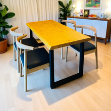 Load image into Gallery viewer, Solid Wood Dining Table with Live Edge - Mr Nanyang