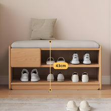 Load image into Gallery viewer, Oak Elegance Shoe Rack Bench - Mr Nanyang