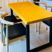 Load image into Gallery viewer, Solid Wood Dining Table with Live Edge - Mr Nanyang