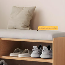 Load image into Gallery viewer, Oak Elegance Shoe Rack Bench - Mr Nanyang