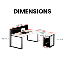Load image into Gallery viewer, Elite Office L Shape Desk Fusion - Mr Nanyang