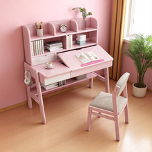 Load image into Gallery viewer, Height-Adjustable Study Table with Bookshelf & Tilting Desktop - Mr Nanyang