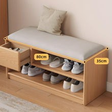 Load image into Gallery viewer, Oak Elegance Shoe Rack Bench - Mr Nanyang
