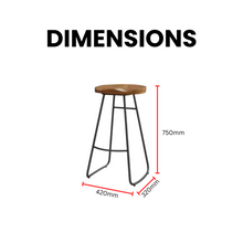 Load image into Gallery viewer, Solid Wood Bar Table: Bar Stool - Mr Nanyang