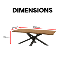 Load image into Gallery viewer, Spider Leg Solid Wood Dining Table - Mr Nanyang