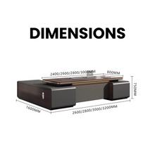 Load image into Gallery viewer, Crown Executive Command Desk - Mr Nanyang