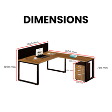 Load image into Gallery viewer, Elite Office L Shape Desk Fusion - Mr Nanyang