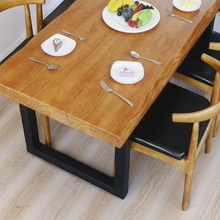 Load image into Gallery viewer, Solid Wood Dining Table with Live Edge - Mr Nanyang