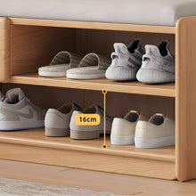Load image into Gallery viewer, Oak Elegance Shoe Rack Bench - Mr Nanyang