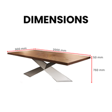 Load image into Gallery viewer, Nexus X Solid Wood Table - Mr Nanyang