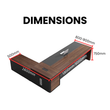 Load image into Gallery viewer, Modern Edge Executive L-Desk - Mr Nanyang