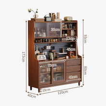 Load image into Gallery viewer, Scandinavian Solid Wood Compact Sideboard Cabinet