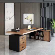 Load image into Gallery viewer, Solid Wood Office Desk, Office Table, Manager Desk - Mr Nanyang