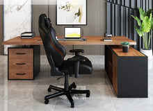 Load image into Gallery viewer, Solid Wood Office Desk, Office Table, Manager Desk - Mr Nanyang