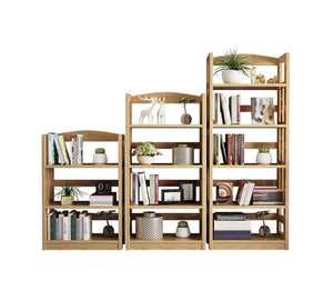 Solid Wood Bookshelf Shelving Storage Rack - Mr Nanyang