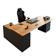Load image into Gallery viewer, Solid Wood Office Desk, Office Table, Manager Desk - Mr Nanyang