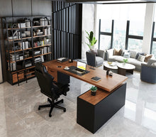 Load image into Gallery viewer, Solid Wood Office Desk, Office Table, Manager Desk - Mr Nanyang