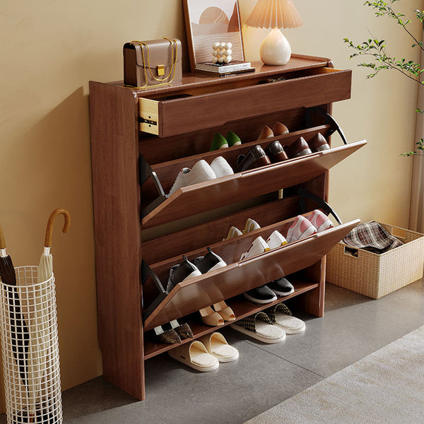 Solid Wood Shoe Rack