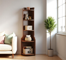 Load image into Gallery viewer, Modular Wood Bookshelf - 3-Piece Glass Door System - Mr Nanyang