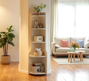 Modular Wood Bookshelf - 3-Piece Glass Door System - Mr Nanyang