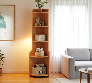 Modular Wood Bookshelf - 3-Piece Glass Door System - Mr Nanyang