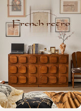 Load image into Gallery viewer, Carmen French Retro Sideboard Cabinet – Sculptural Solid Wood Storage