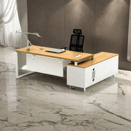 LuxSpace Executive L-Shaped Corner Desk - Mr Nanyang
